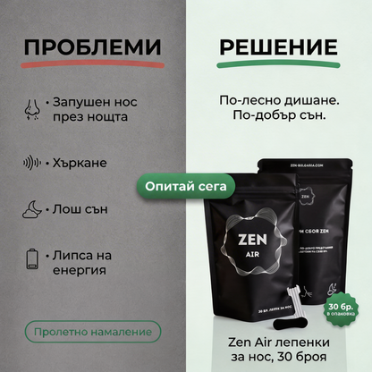 Лепенки за нос Zen Air (пакет с 30 броя)